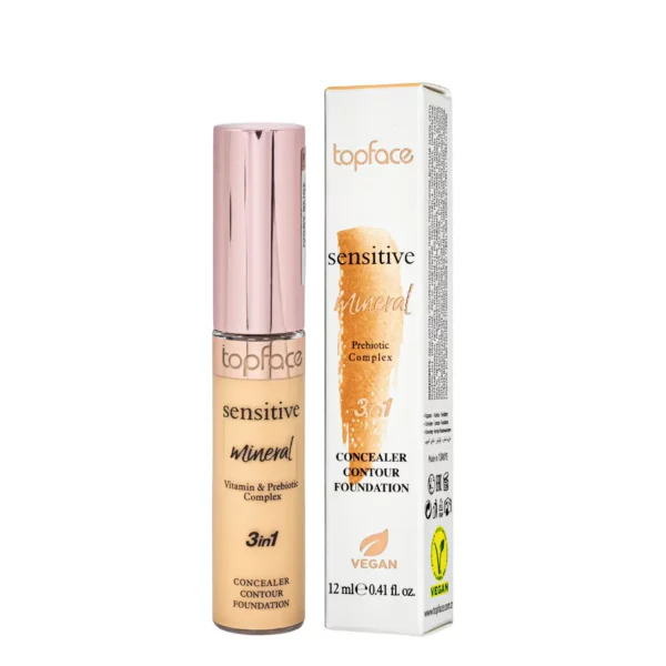 Topface Concealer 3in1 Contour Foundation Vitamin & Prebiotic Complex 004 – Image 2