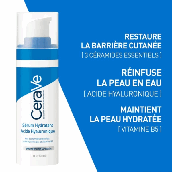 CeraVe Sérum Hydratant à l’Acide Hyaluronique 30ml – Image 5