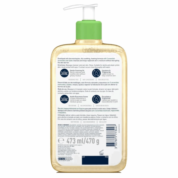 CeraVe Huile Lavante Moussante Hydratante 473ml – Image 4