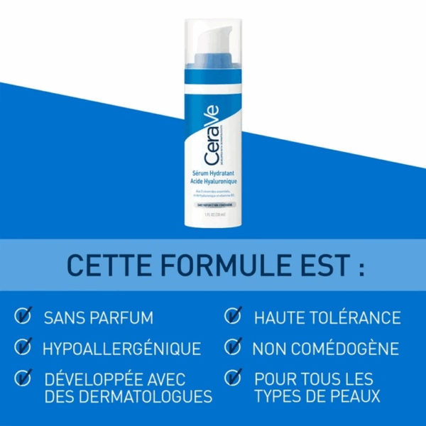 CeraVe Sérum Hydratant à l’Acide Hyaluronique 30ml – Image 6