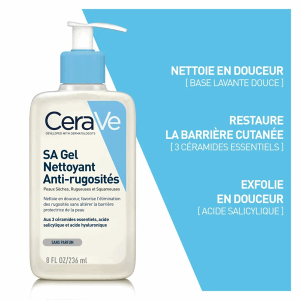 CeraVe SA Gel Nettoyant Anti-Rugosités 236ml – Image 2