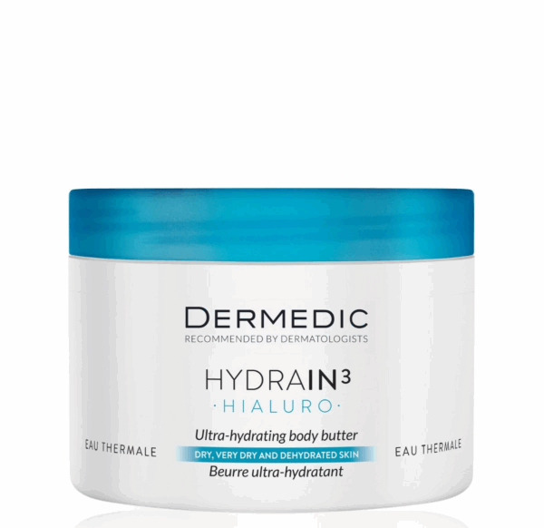 Dermedic Hydrain 3 Beurre à l’Acide Hyaluronique pour Corps 225ml