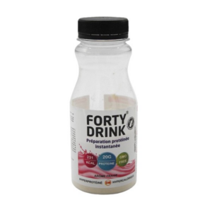 Forty Drink Preparation Proteinee Instantanee Arome Fraise 49.3g